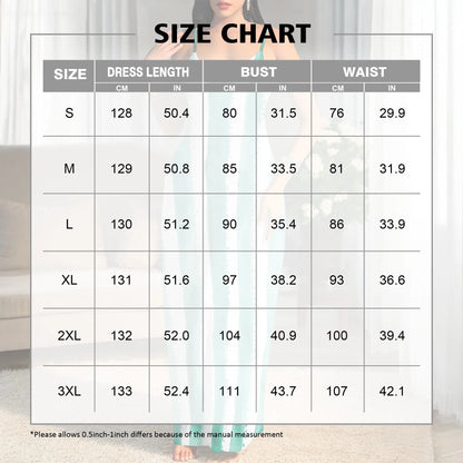 🍒Striped spaghetti strap maxi dress for holiday watercolor green & white pattern summer beach clothes for women plus size clothing S-3XL Five Stripes And Your Out-fitted