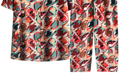 🍒Pants and t-shirt pyjamas set cotton short pants and t-shirt loungewear top and trousers home wear clothing Sleepwear for women 2 piece sleep set TOP up your PANTS and TEE and you will be SET