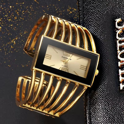 🍒Womens large face watch quality stainless steel luxury fashion rose gold bangle bracelet wristwatch for women dress ladies time piece female occasion jewellery accessory Watch This Bangle