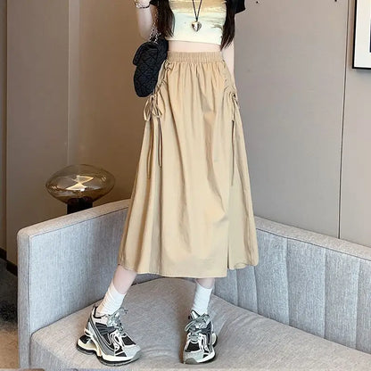 🍒Cargo Skirts with draw string for women's plus size female fashion wear summer clothing  skirt stylish chic and elegant aesthetic trendy clothes Draw Your Attention To This Cool Draw String
