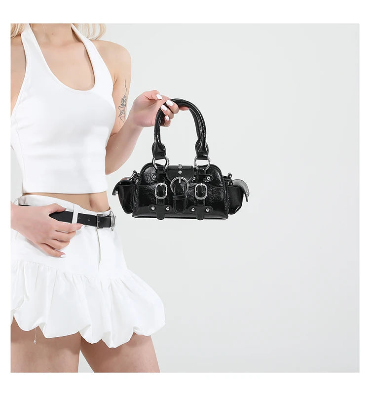 🍒Shoulder & crossbody bag in one solid popularity hot trendy stylish design y2k handbags for women fashion accessories Bag A Beaut Bits-y Bag