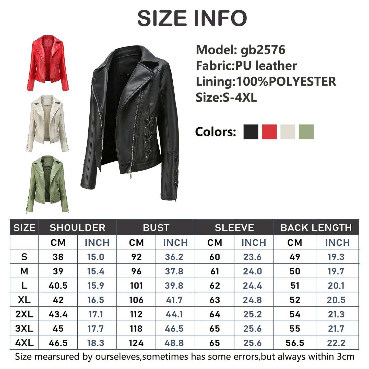 🍒Pu motorcycle jacket womens faux leather coat autumn and Winter fashion long sleeve crop outtrwear for women Get This Moto Speedy