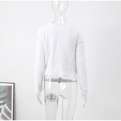 🍒Bow tie sequin dress for women long sleeve shiny mini dress female chic backless evening party dress with back bow crop sequin jacket long sleeve with satin bow front  occasion party wear