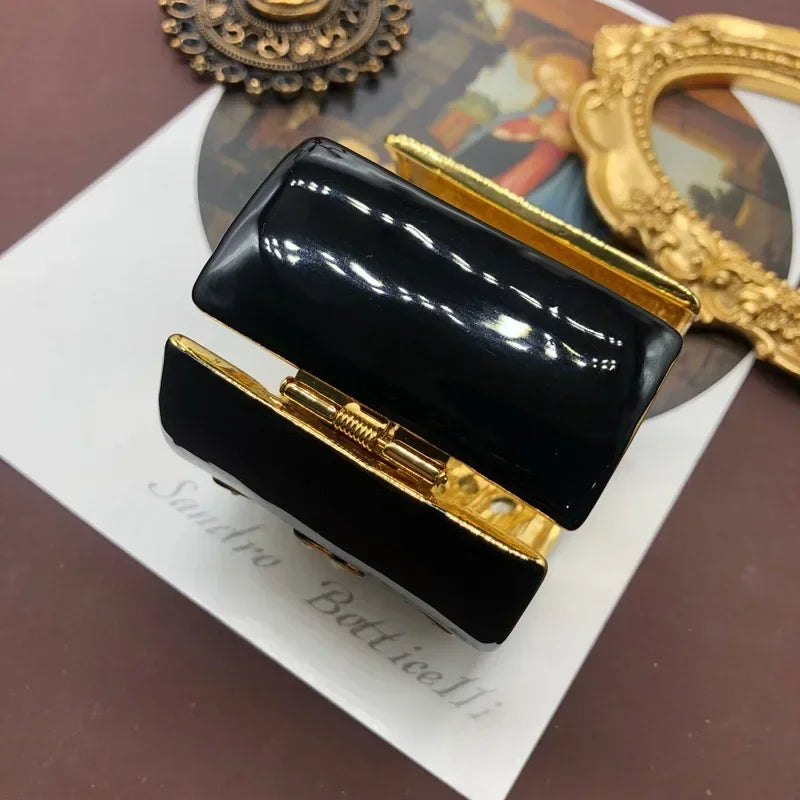 🍒Black enamel bracelet women ruby palace style luxury retro bangles gemstone Jewellery hyperbole fashion accessories for smart casual Put A Tick Buy This Cross