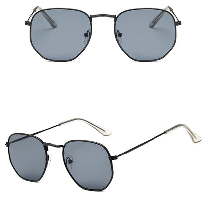 🍒Sunglasses mirror lens retro sun glasses luxury sunglasses vintage female black shades uv400 protection AC square frame glasses for women luxury vintage sun shades Colour Your Summer