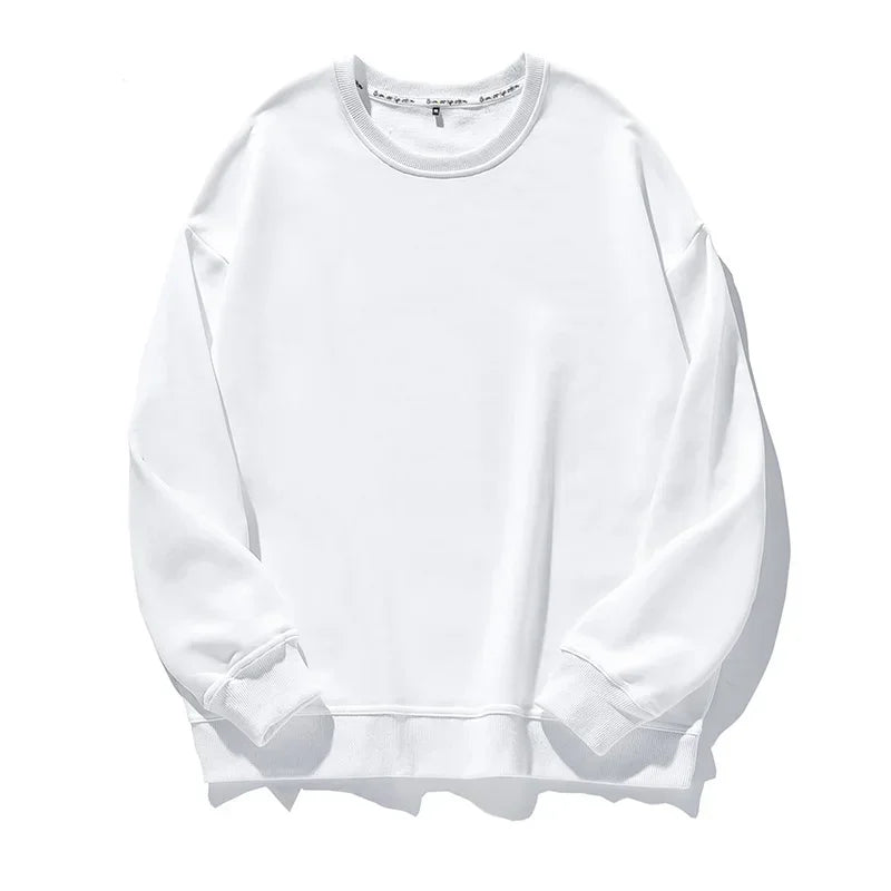 🍒Cotton sweatshirt for women long sleeve knitted pullover loose streetwear fashion quality essential clothing for women casual wear Ease- ssential