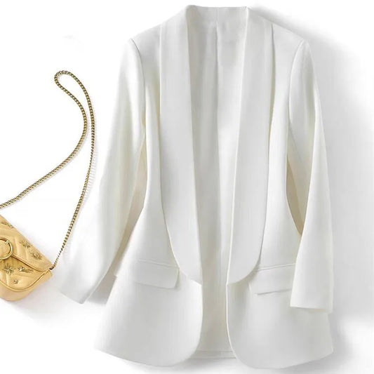 🍒versatile blazer color casual wear for women spring and autumn fashion clothes elegant office wear for ladies smart casual wear for work occasion jacket colorful Colour Up Your Form