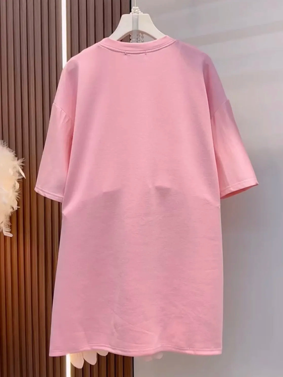 🍒Womens clothing oversize Spring summer clothing t-shirt dress 3D floral loose fashion tees unique chic super short-sleeve top Pick A Sun-flower