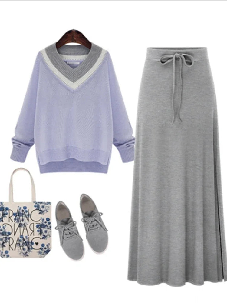 🍒Elasticated waist skirts a-line miidi cotton long loose bowknot casual clothing for women all season wear