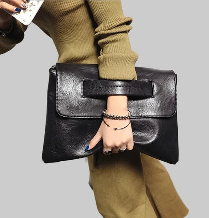 🍒Pu Leather evening bag luxury vintage shoulder crossbody bags party envelope clutch purse retro handbags large capacity fashion simple office ladies euro-america style smart casual accessory Dont Be A CROSSBODY CLUTCH this Quick
