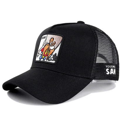 🍒High quality cotton baseball cap mesh back brand anime cartoon unisex hat hip hop trucker hat streetwearr caps