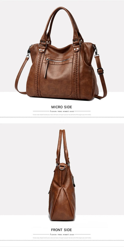 🍒Soft faux leather shoulder crossbody bags for women hot luxury handbag Designer casual tote office work bag Clever Faux Leather