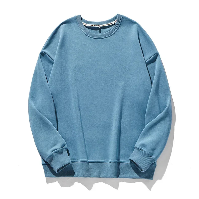 🍒Cotton sweatshirt for women long sleeve knitted pullover loose streetwear fashion quality essential clothing for women casual wear Ease- ssential