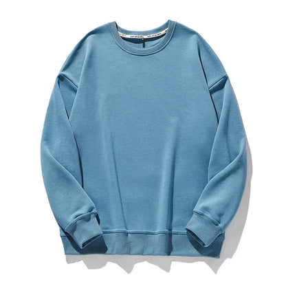 🍒Cotton sweatshirt for women long sleeve knitted pullover loose streetwear fashion quality essential clothing for women casual wear Ease- ssential