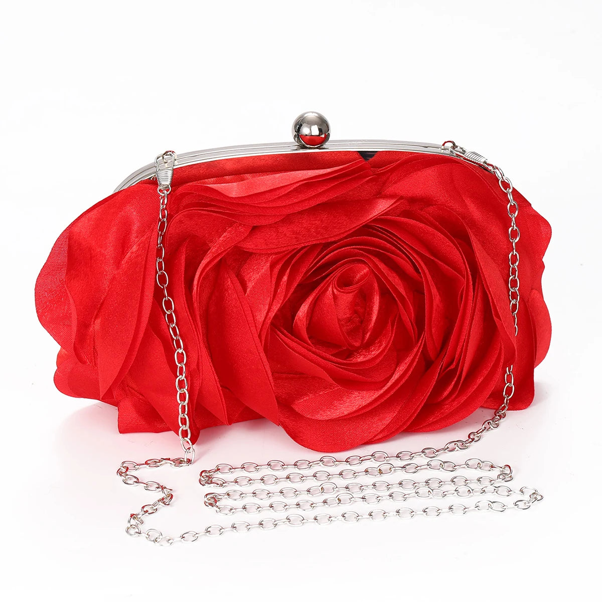 🍒Evening flower bag small bride purse occasion party handbag for  wedding guest floral chain bag ladies clutch Picked For You