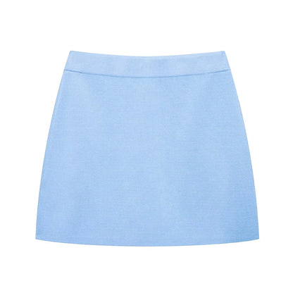 🍒Womens knit skirt set 2 Piece knitted short sleeved top and a-line mini skirt outfits casual summer sets Ice Cream You Scream Every Body Screams Ice Cream
