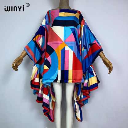 🍒Women summer fashion evening beach party outfit bohemian beachwear kaftan dress elegant beach cover ups Cover Up Covers