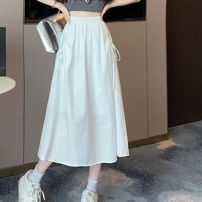 🍒Cargo Skirts with draw string for women's plus size female fashion wear summer clothing  skirt stylish chic and elegant aesthetic trendy clothes Draw Your Attention To This Cool Draw String