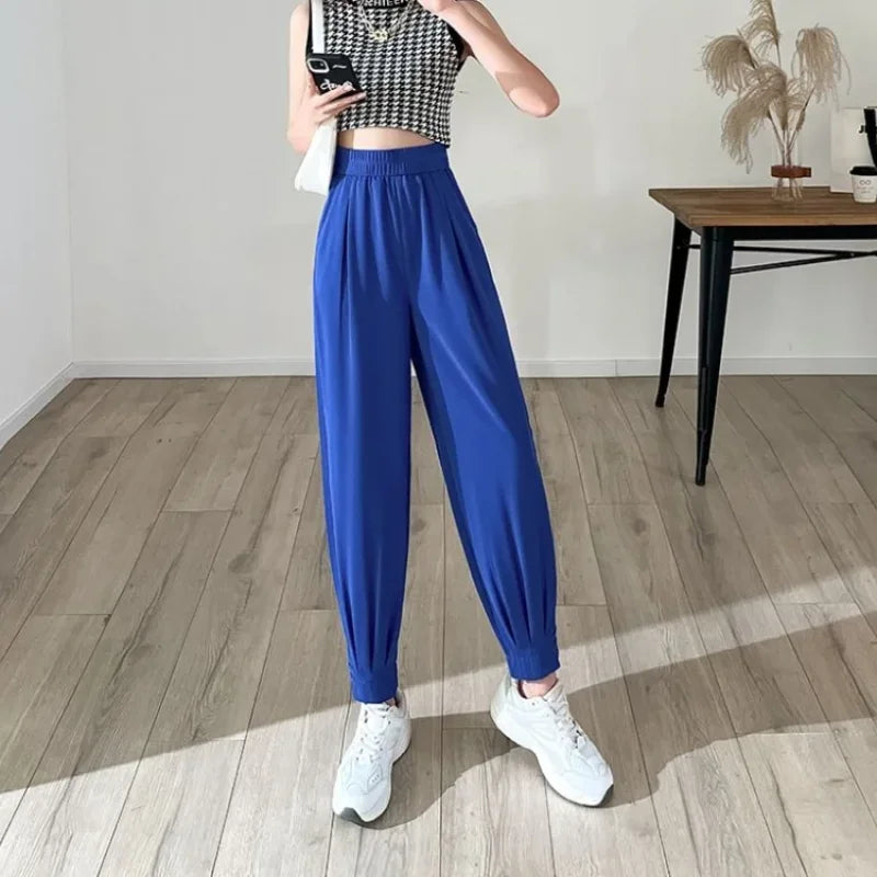 🍒Pencil trousers women harem pants high quality trendy clothes chic and elegant original G 90s smart casual fashion Write This Pencil On Your List