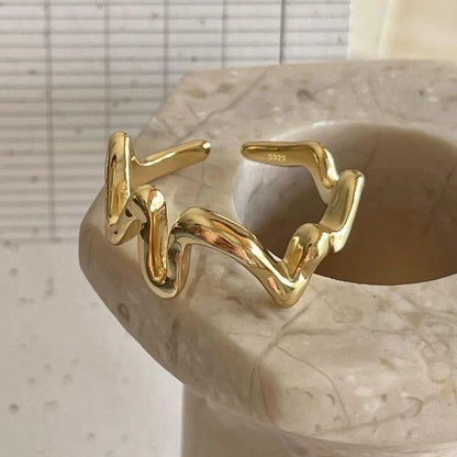 🍒925 Sterling silver rings for women geometric fine jewellery finger adjustable rings Interware cubic zirconia accessorize trendy jewellery for women birthday gifts