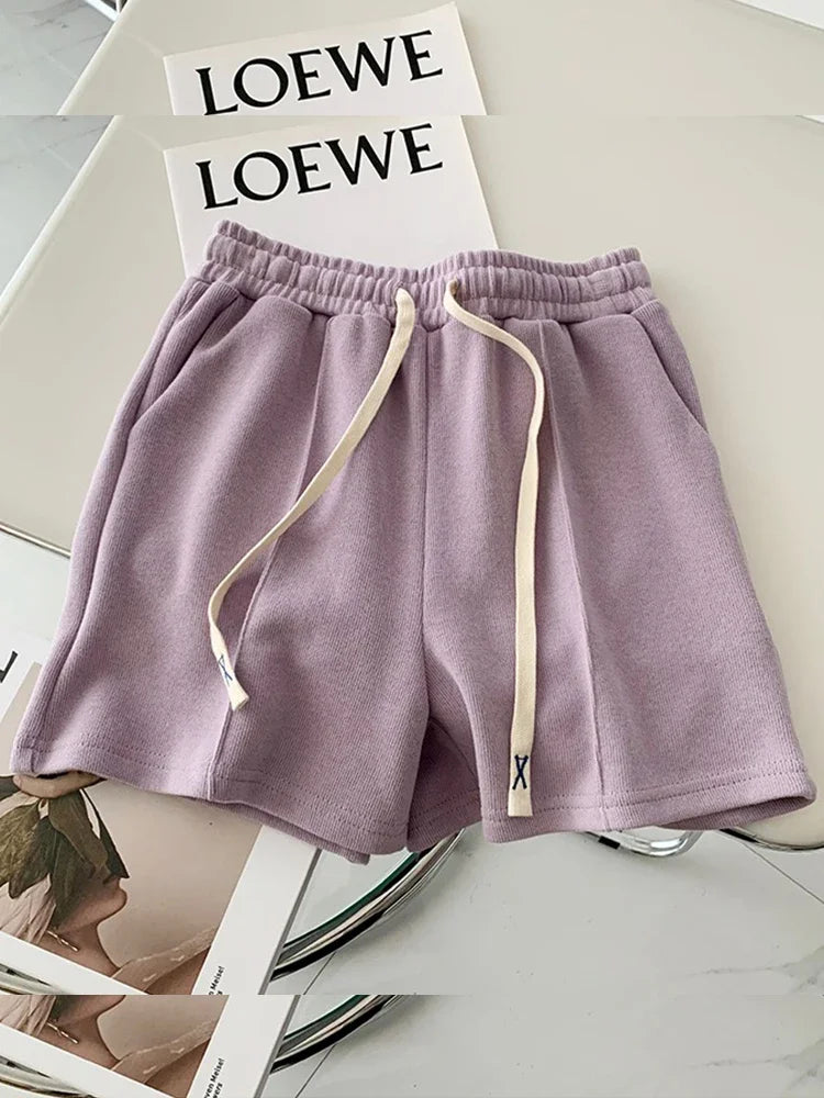 🍒Womens summer shorts pastel colours elasticated waist shorties lovely style sweet simple female summer fashion clothing Look Fruity In Pastels Or Be A Dolly To Yourself And Get A Mixture