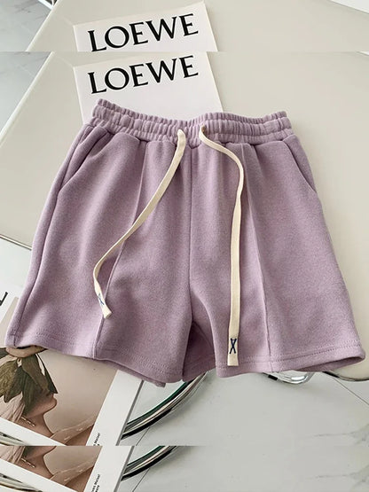 🍒Womens summer shorts pastel colours elasticated waist shorties lovely style sweet simple female summer fashion clothing Look Fruity In Pastels Or Be A Dolly To Yourself And Get A Mixture
