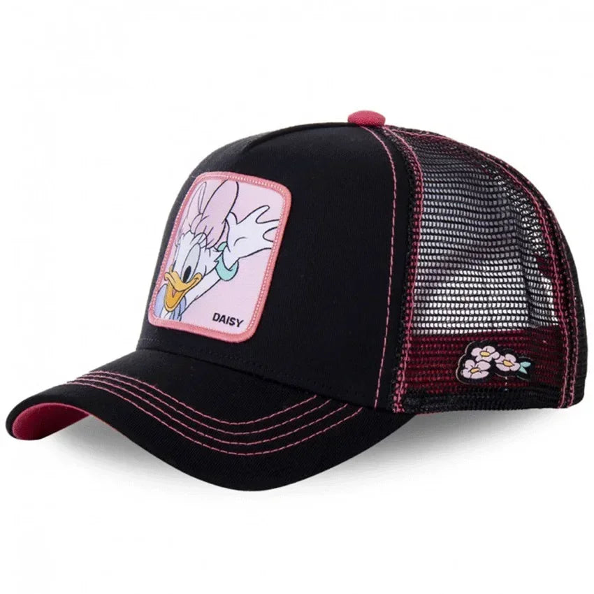 🍒Cartoon baseball cap high quality unisex embroidered patch baseball cap unisex trucker hat mesh hats for women sun hat