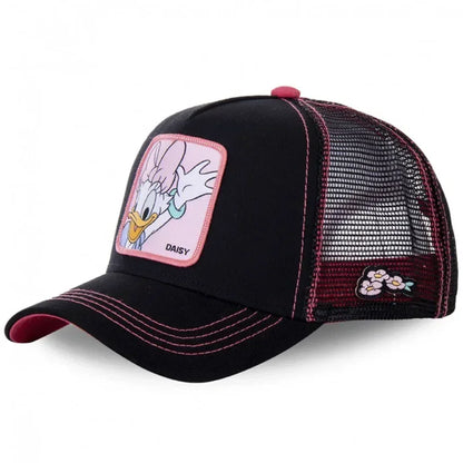 🍒Cartoon baseball cap high quality unisex embroidered patch baseball cap unisex trucker hat mesh hats for women sun hat
