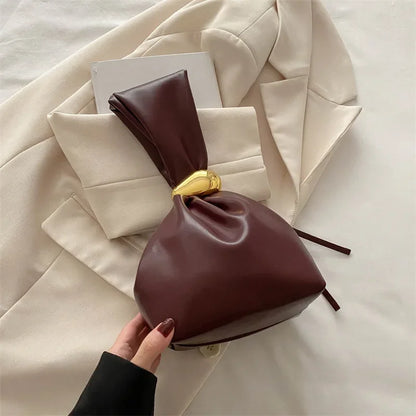 🍒Soft clutch bag luxury designer women's Mini Bucket Pouch temperament side zipper party evening bags Get This SWEET WRAPPERed