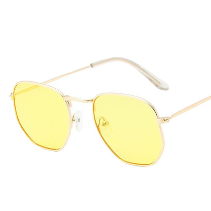 🍒Sunglasses mirror lens retro sun glasses luxury sunglasses vintage female black shades uv400 protection AC square frame glasses for women luxury vintage sun shades Colour Your Summer