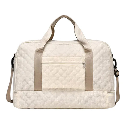 🍒Luxury duffel bag for women large capacity handbag shoulder & crossbody tote bag with compartments dry wet separation dual side pockets for travel gym etc.   Step Up To Quality In Your Gym Bag Tote