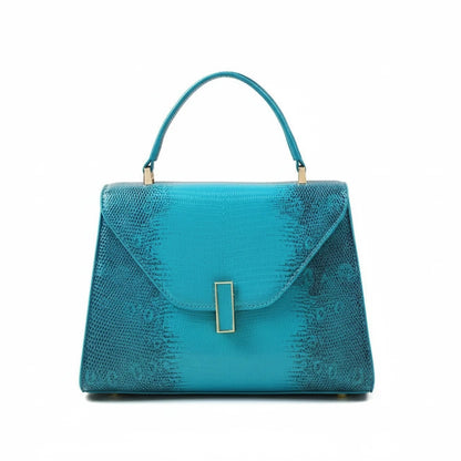 🍒Luxury designer bag brand-high quality genuine leather lizard-print handbag with metal feet single handle crossbody women's fashion accessories trend shoulder bag for occassions Look-At-Me Lizzardy Lovely
