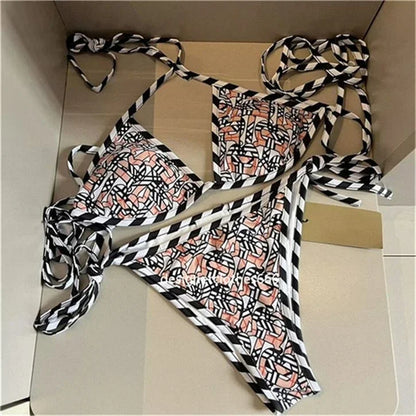 🍒Women's fashion bathing suits with cross back with in built bra one-piece swimsuit solid beachwear Sea Sure Swim Suits