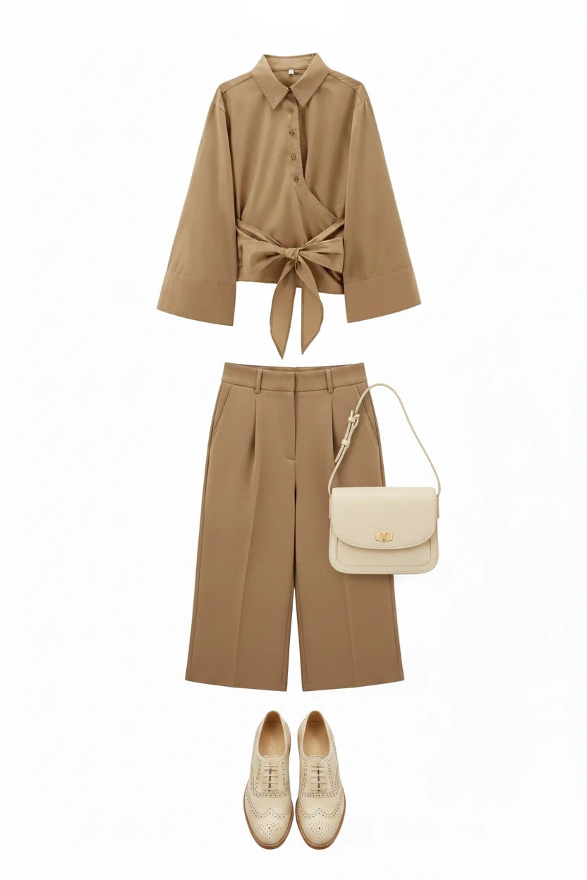 🍒Long sleeve shirt jacket spring summer women's tie top with wide sleeves female fashion clothing solid shirt smart casual Blouse  Cool Jewellies