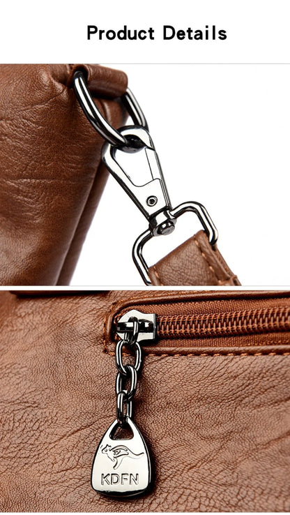🍒Soft faux leather shoulder crossbody bags for women hot luxury handbag Designer casual tote office work bag Clever Faux Leather