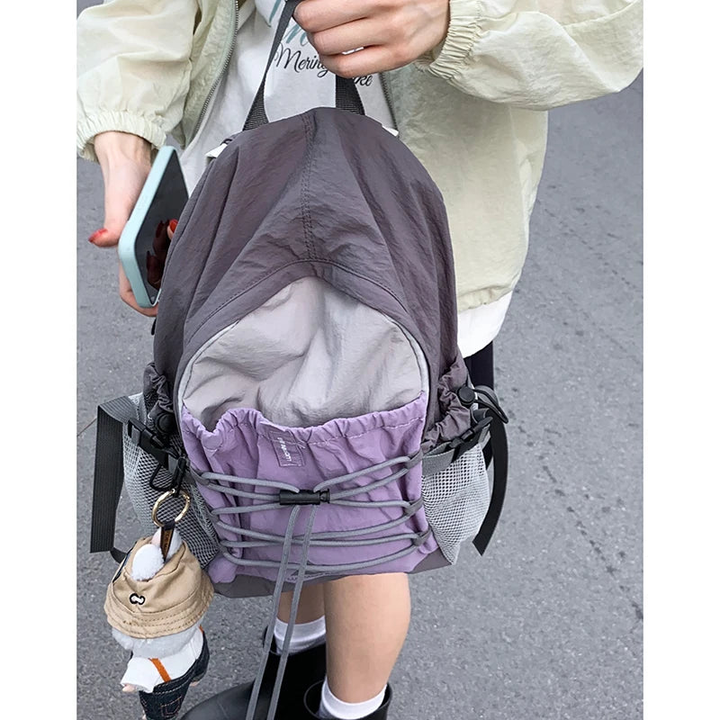 🍒Outdoor backpack for women fashion canvas hiking bag style casual large capacity travel bag student backpacks trendy bags Get This Back Packed