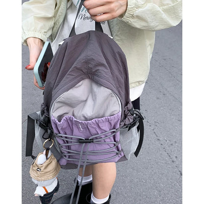 🍒Outdoor backpack for women fashion canvas hiking bag style casual large capacity travel bag student backpacks trendy bags Get This Back Packed