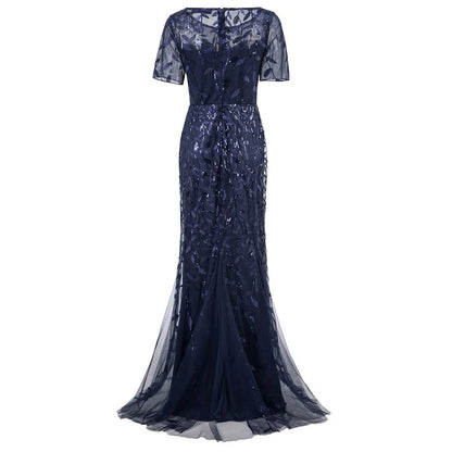 🍒Sequin maxi cocktail dress long bridesmaid prom outfit for special occasion party club bodycon vintage style clothing You'll Fish This Mermaid Out Time &Time