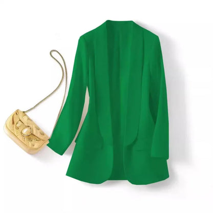 🍒versatile blazer color casual wear for women spring and autumn fashion clothes elegant office wear for ladies smart casual wear for work occasion jacket colorful Colour Up Your Form