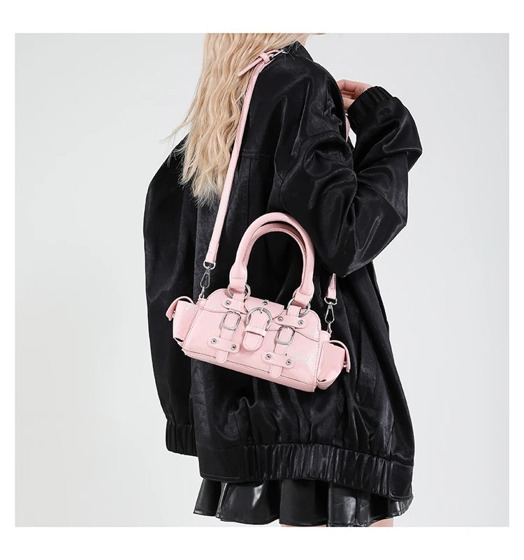 🍒Shoulder & crossbody bag in one solid popularity hot trendy stylish design y2k handbags for women fashion accessories Bag A Beaut Bits-y Bag