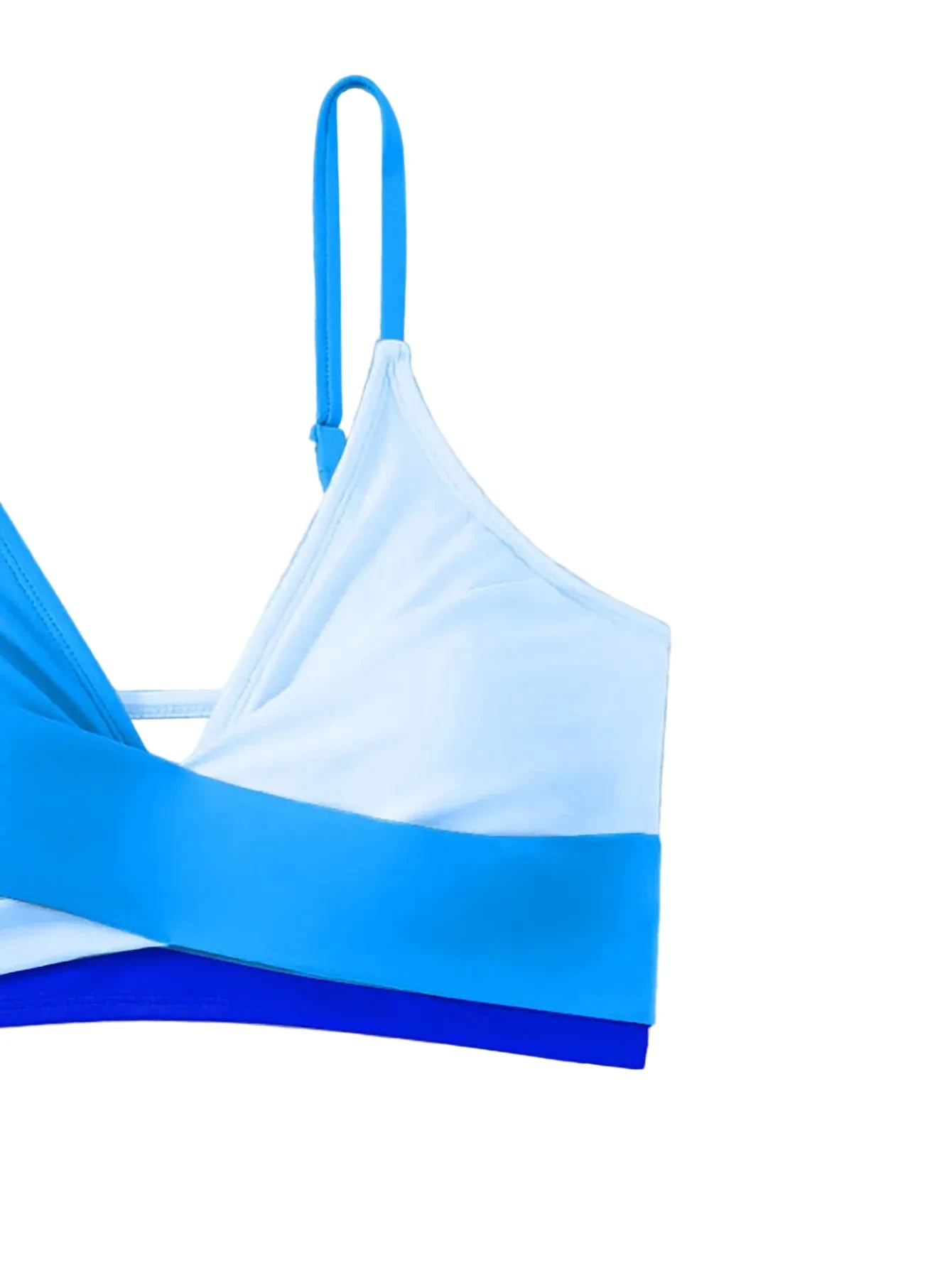 🍒Patchwork two piece swimsuit for women high waist bikini v-neck adjustable suspender type spaghetti strap backless swim set summer beach Vacation Swimwear  Drink Fruities In Your Fruity
