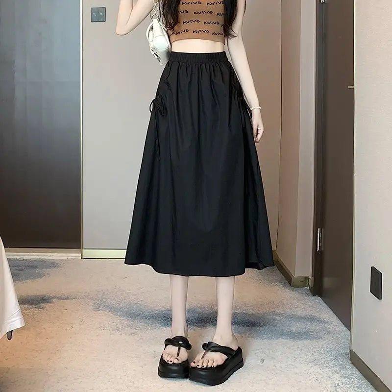 🍒Cargo Skirts with draw string for women's plus size female fashion wear summer clothing  skirt stylish chic and elegant aesthetic trendy clothes Draw Your Attention To This Cool Draw String