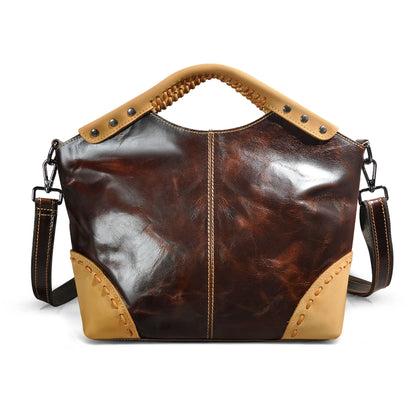 🍒genuine leather designer tote bags for women thick soft real leather luxury designer shopper bags tote purse with zipper grab bag leather silver crossbody bag Shine With Silver style Boast With Browns Back Up With Black