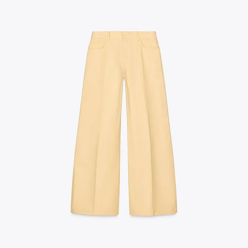 🍒Street style vest outfit with wide leg pants and short sleeve oversized jacket sets collar single-breasted waistcoat  women wide leg trousers summer casual outfits No PANTing in This SLEEVELESS