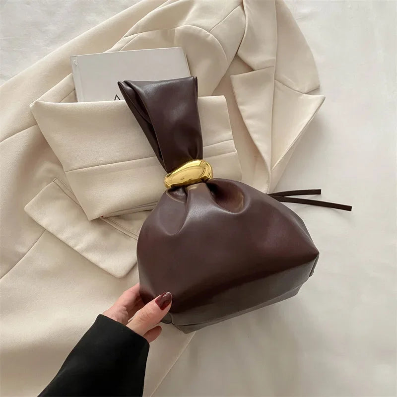 🍒Soft clutch bag luxury designer women's Mini Bucket Pouch temperament side zipper party evening bags Get This SWEET WRAPPERed