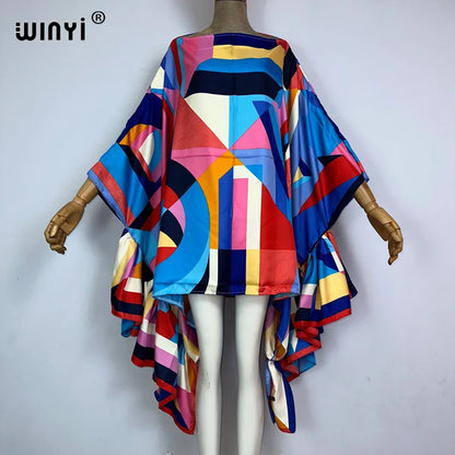 🍒Women summer fashion evening beach party outfit bohemian beachwear kaftan dress elegant beach cover ups Cover Up Covers