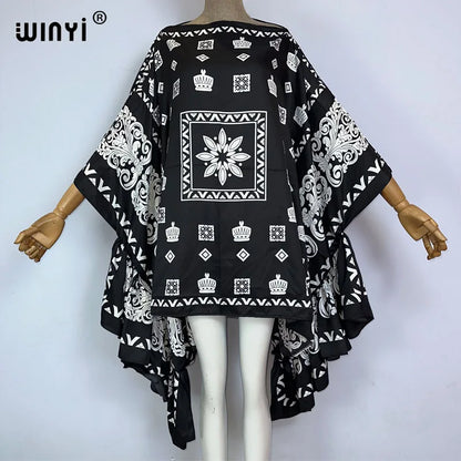🍒Women summer fashion evening beach party outfit bohemian beachwear kaftan dress elegant beach cover ups Cover Up Covers
