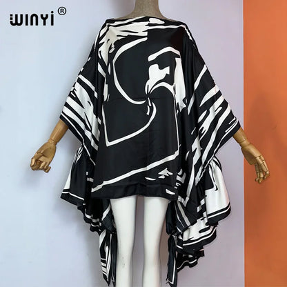 🍒Women summer fashion evening beach party outfit bohemian beachwear kaftan dress elegant beach cover ups Cover Up Covers