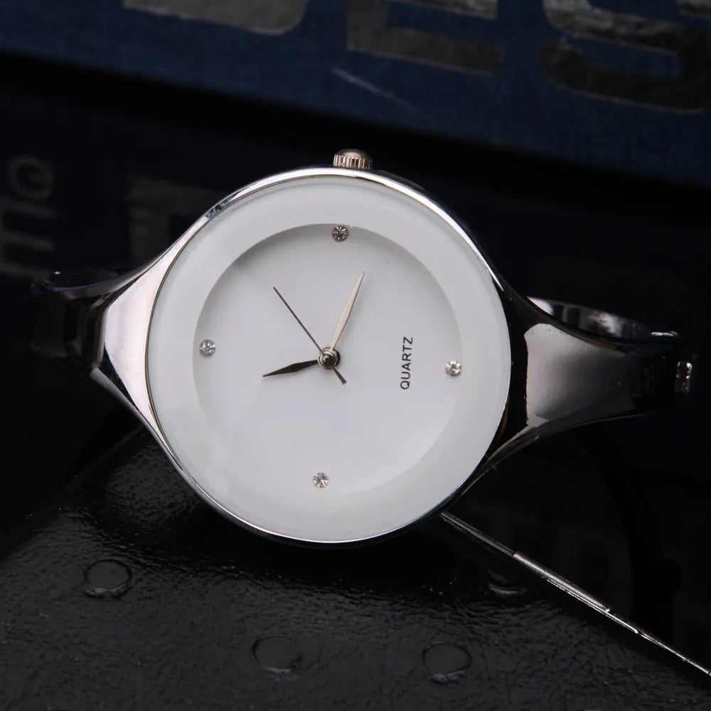 🍒Bangle watch for women bracelet angle simple stylish fashion wrist watch analog quartz elegant jewellery stainless steel  and solid colour gift accessory Dont Risk Miss This Cool Wrist