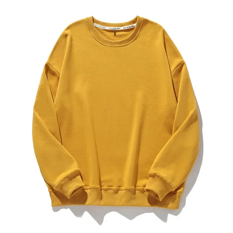 🍒Cotton sweatshirt for women long sleeve knitted pullover loose streetwear fashion quality essential clothing for women casual wear Ease- ssential